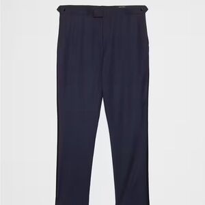 Banana Republic Factory Men's Tailored-Fit Luxe Navy Tuxedo Pants